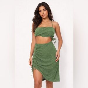 Princess Polly Green Knit Top with White Label